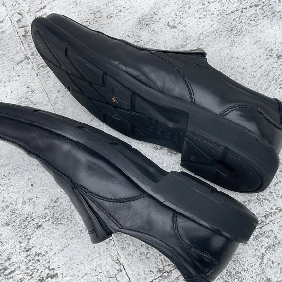 Ecco Men Shoes Black Leather Upper Slip On Loafer Size 44EU 11US main image 7